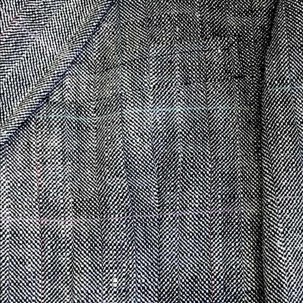 Palm Beach Vintage Sport Coat Windowpane Herringbone 46 48 Gray Black Preppy
